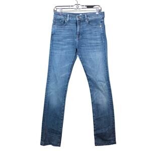 7 For All Mankind Womens Jeans Blue Denim Mid Rise Straight Stretch 28